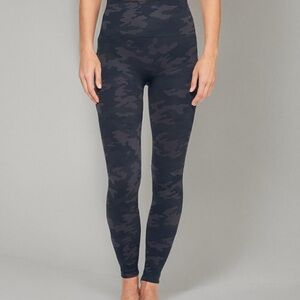 SPANX Black and Gray Leggings High-Waisted Seamless